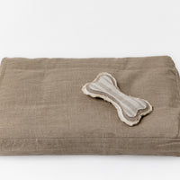 Hemp Pet Toy Hemp Bone for Dog organic hemp fiber filler in linen Cotton fabric