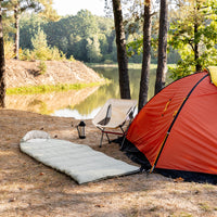 Sage Green Natural HEMP Linen Sleeping Bag with Hood Adult Organic Hemp Fiber Filling Hemp fabric inside Linen fabric outside hand made warm