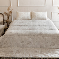 Special listing for Dave Provencher one 85.5"x102" hemp blanket in "Monogram" linen in 200g/m2