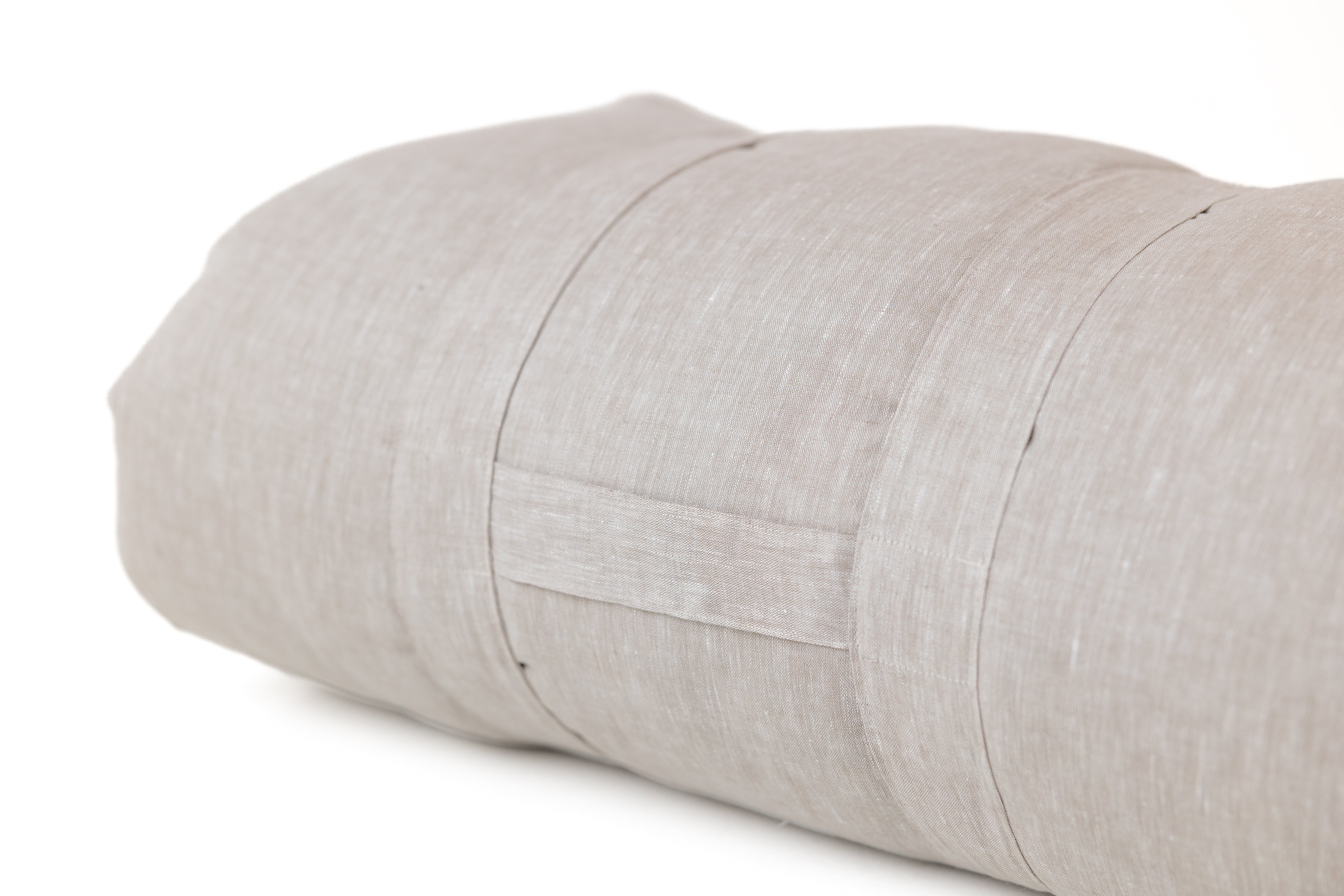 25"Wx52"L(64x132cm) Kids Hemp Linen Sleeping Bag with Mat, Pillow & Removable Cover/Kindergarten Nap/Preschool/Hemp Fiber Filling in Linen