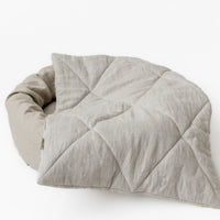 HEMP DOG blanket filled HEMP Fiber in natural linen fabric dog blanket personalised for bed dog mat