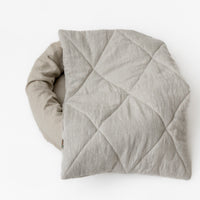 HEMP DOG blanket filled HEMP Fiber in natural linen fabric dog blanket personalised for bed dog mat