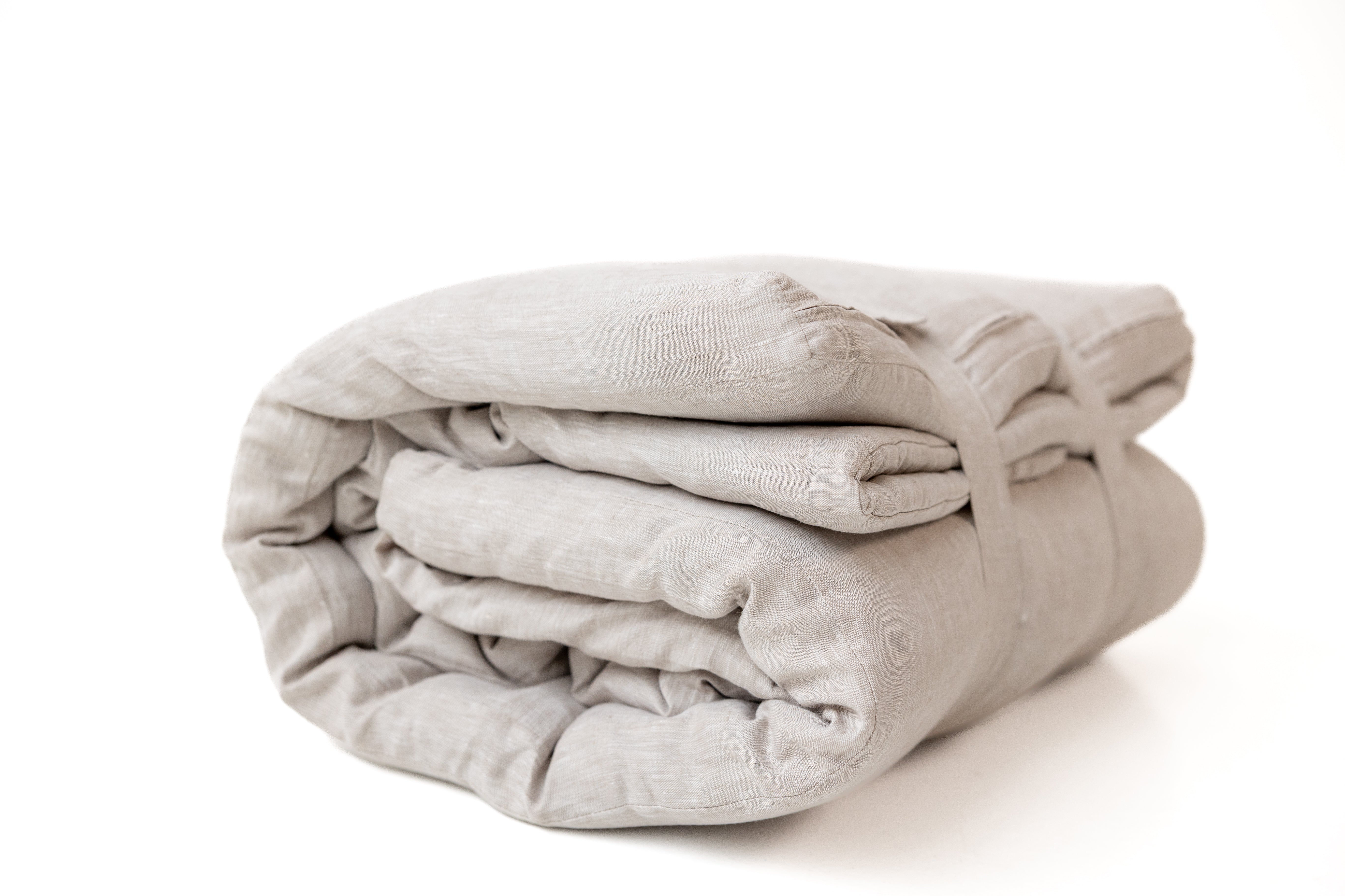 25"Wx52"L(64x132cm) Kids Hemp Linen Sleeping Bag with Mat, Pillow & Removable Cover/Kindergarten Nap/Preschool/Hemp Fiber Filling in Linen
