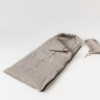Red Kids natural HEMP Linen Sleeping Bag with Hood School Nap mat for Kids, camping van sleeping bag organic hemp fiber filling