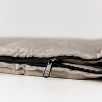 Natural Kids HEMP Linen Sleeping Bag with Hood School Nap mat for Kids, camping van sleeping bag organic hemp fiber filling