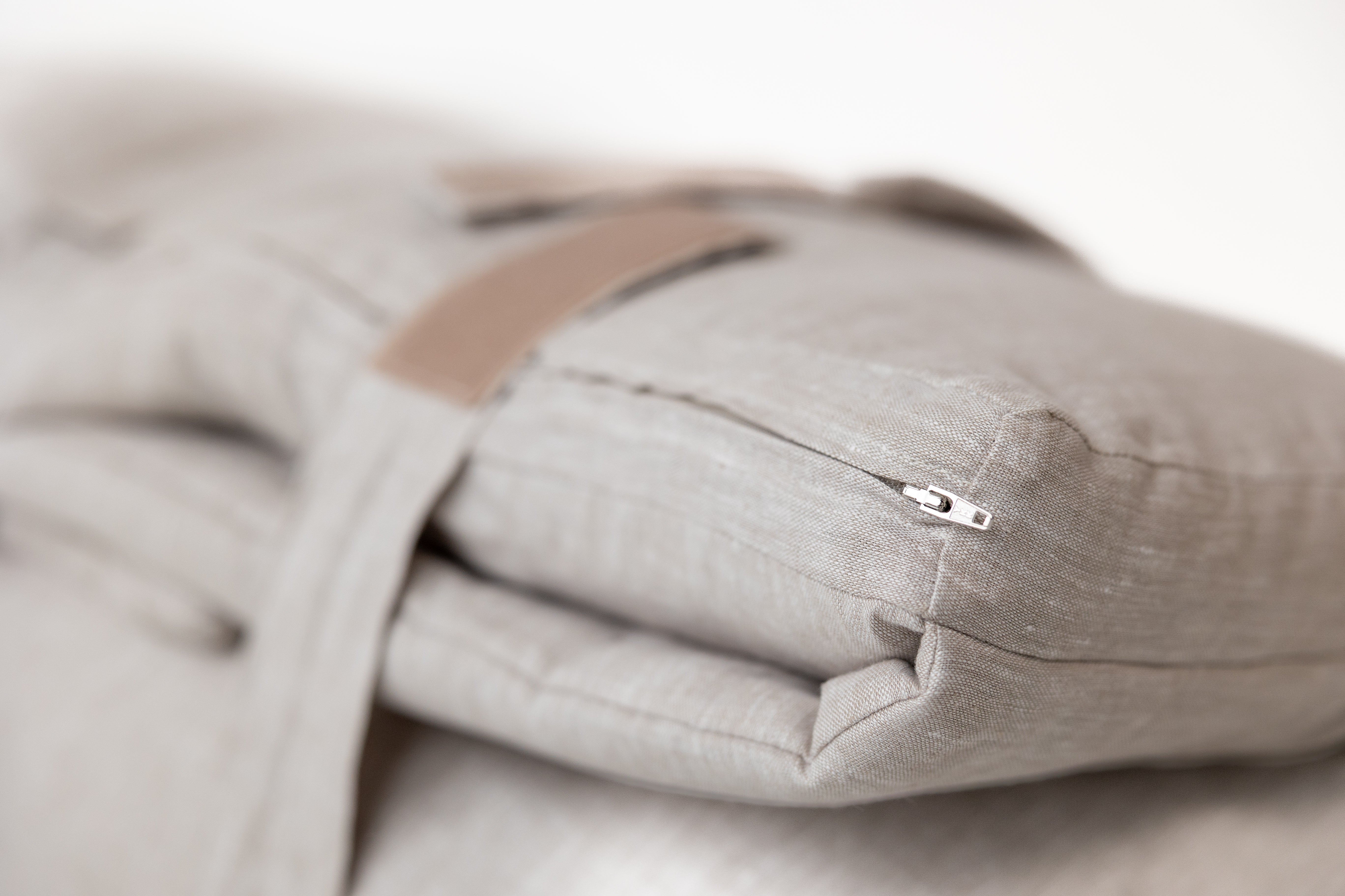 25"Wx52"L(64x132cm) Kids Hemp Linen Sleeping Bag with Mat, Pillow & Removable Cover/Kindergarten Nap/Preschool/Hemp Fiber Filling in Linen