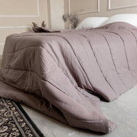 Organic HEMP LINEN Comforter 400 gr.m2 Duvet Insert Linen fabric filled organic Hemp fiber filler Full Twin Queen King Custom size blanket