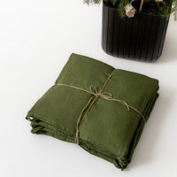 Set of 4 Natural Hemp Linen Seat Cushions for chair with Ties filled organic hemp fiber in natural Linen fabric Pillow Seat Christmas Gift