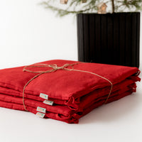 Set of 4 Natural Hemp Linen Seat Cushions for chair with Ties filled organic hemp fiber in Linen fabric Pillow Seat