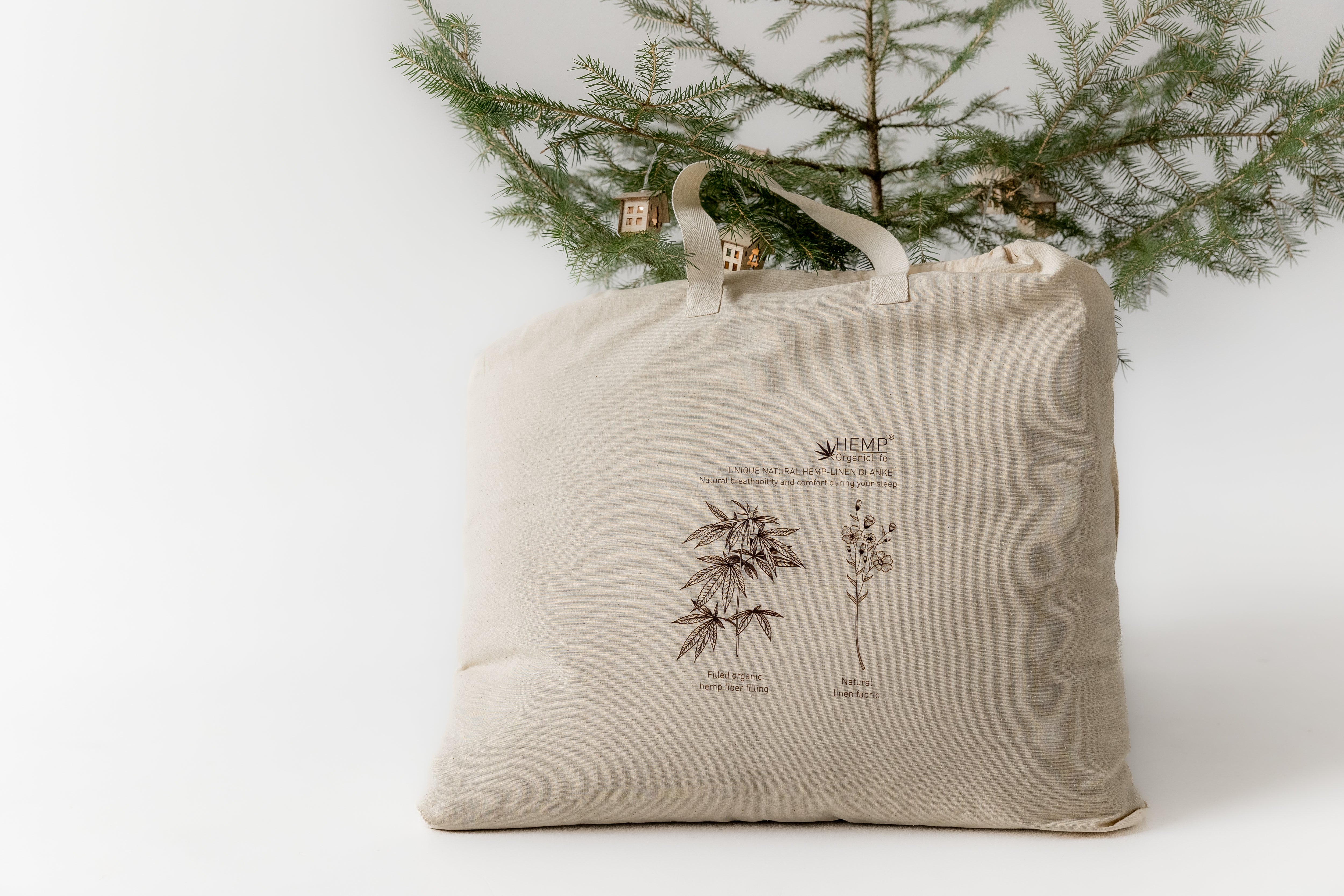 Natural Hemp Blanket 55" x 81" (140x206 cm) filler organic Hemp fiber in Hemp not dyed fabric Custom size