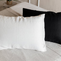 Linen Pillowcases Linen Washed Fabric Black White Green Ashen Pink Custom sizes Make to order