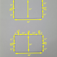 Special listing for David one 24" x 48" and one 32" x 48" hemp cushions with covers in dark blue linen with ties