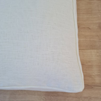 Special listing for Stephanie Frank one 30"x 7.4"x 6" outer removable bolster cover in milk linen