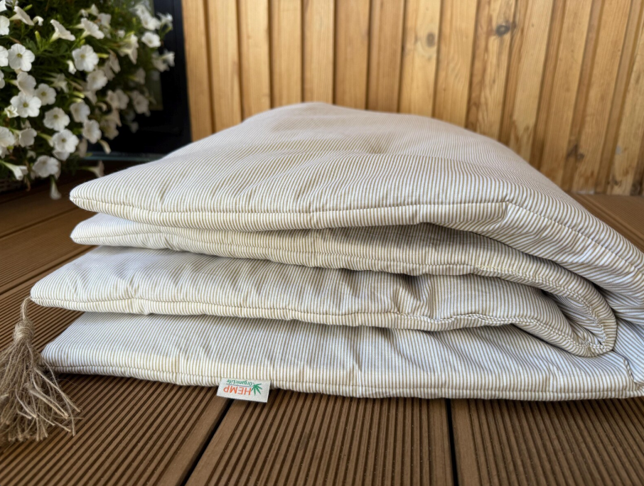 Unique Hemp filled Washable Furniture Sofa Protector for Pets, Kids Couch Slipcovers Custom made sizes in cotton Stripe fabric