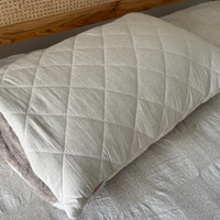 HEMP Pillow filled organic HEMP FIBER in Linen/Cotton fabric regulation height/Hemp pillow/ Hypoallergenic Bed Pillow Eco pillow