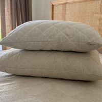 HEMP Pillow filled organic HEMP FIBER in Linen/Cotton fabric regulation height/Hemp pillow/ Hypoallergenic Bed Pillow Eco pillow