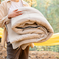 Special listing for Dylan Pullis one 24"W x 80"L floor topper with outer removable cover, one 36"W x 80"L thick hemp sleeping bag and one 36"W x 80"L linen sleeping bag liner