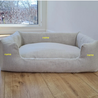 Organic Hemp Pet Bed Removable Washable Natural HEMP Cover Bed Filled Organic Hemp Fiber Filler - Dog Cat Pet Bed Cots Mat Cover