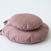 Special listing for Esther Oh 35 hemp cushions 18” diameter with removable covers in the natural undyed linen