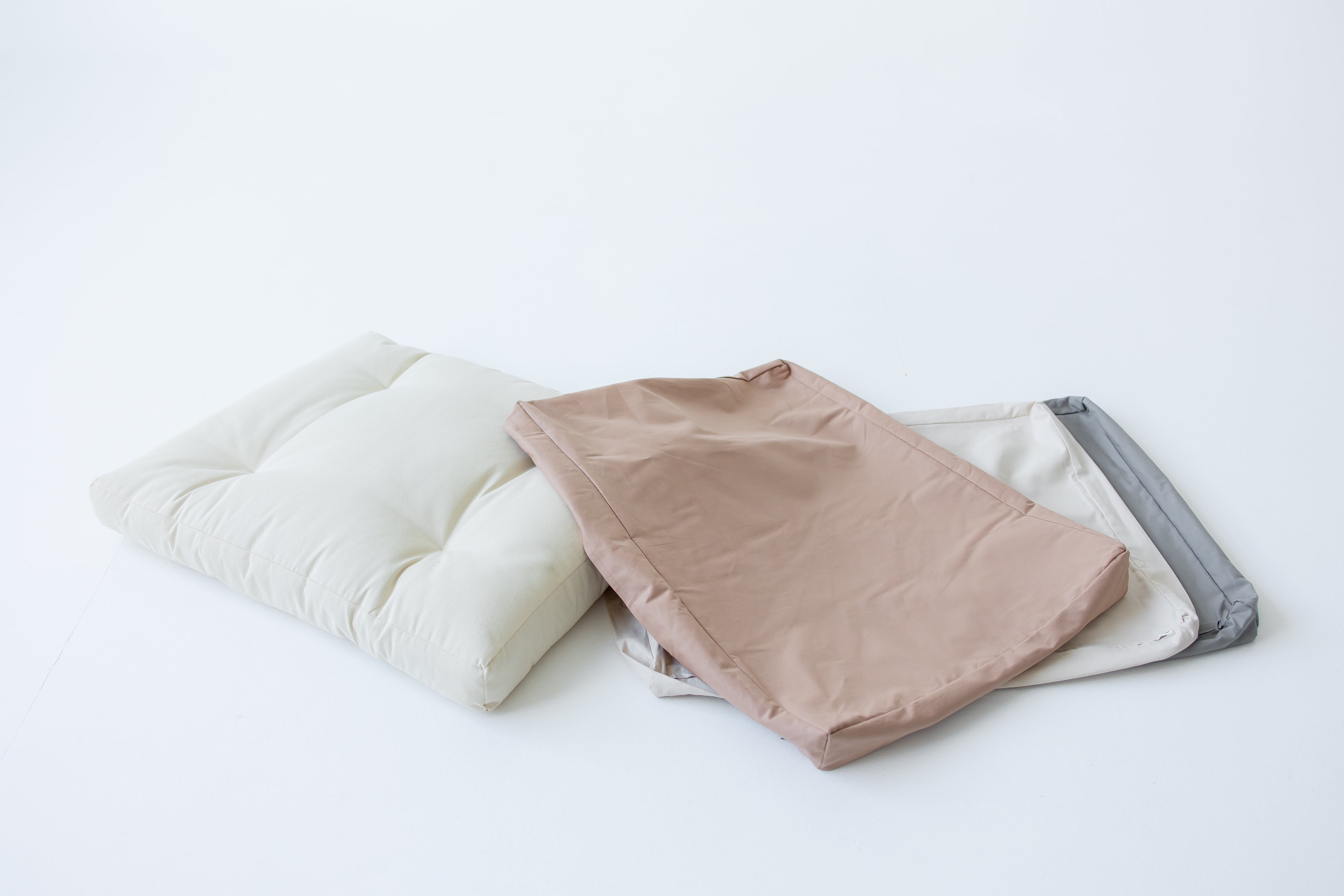 Eco Hemp Outdoor Cushion with Washable Removable Water Repellent Cover Organic Hemp Fiber Filler
