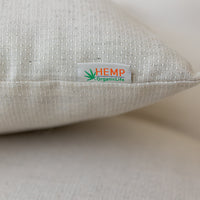 Hemp Shikibuton Pillow custom filled HEMP FIBER in Hemp Fabric with Zipper / Custom Sizes Available / Eco friendly