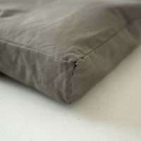 Eco Hemp Outdoor Cushion with Washable Removable Water Repellent Cover Organic Hemp Fiber Filler