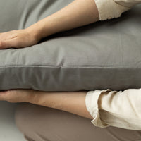 Eco Hemp Outdoor Cushion with Washable Removable Water Repellent Cover Organic Hemp Fiber Filler