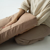 Eco Hemp Outdoor Cushion with Washable Removable Water Repellent Cover Organic Hemp Fiber Filler