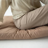 Eco Hemp Outdoor Cushion with Washable Removable Water Repellent Cover Organic Hemp Fiber Filler