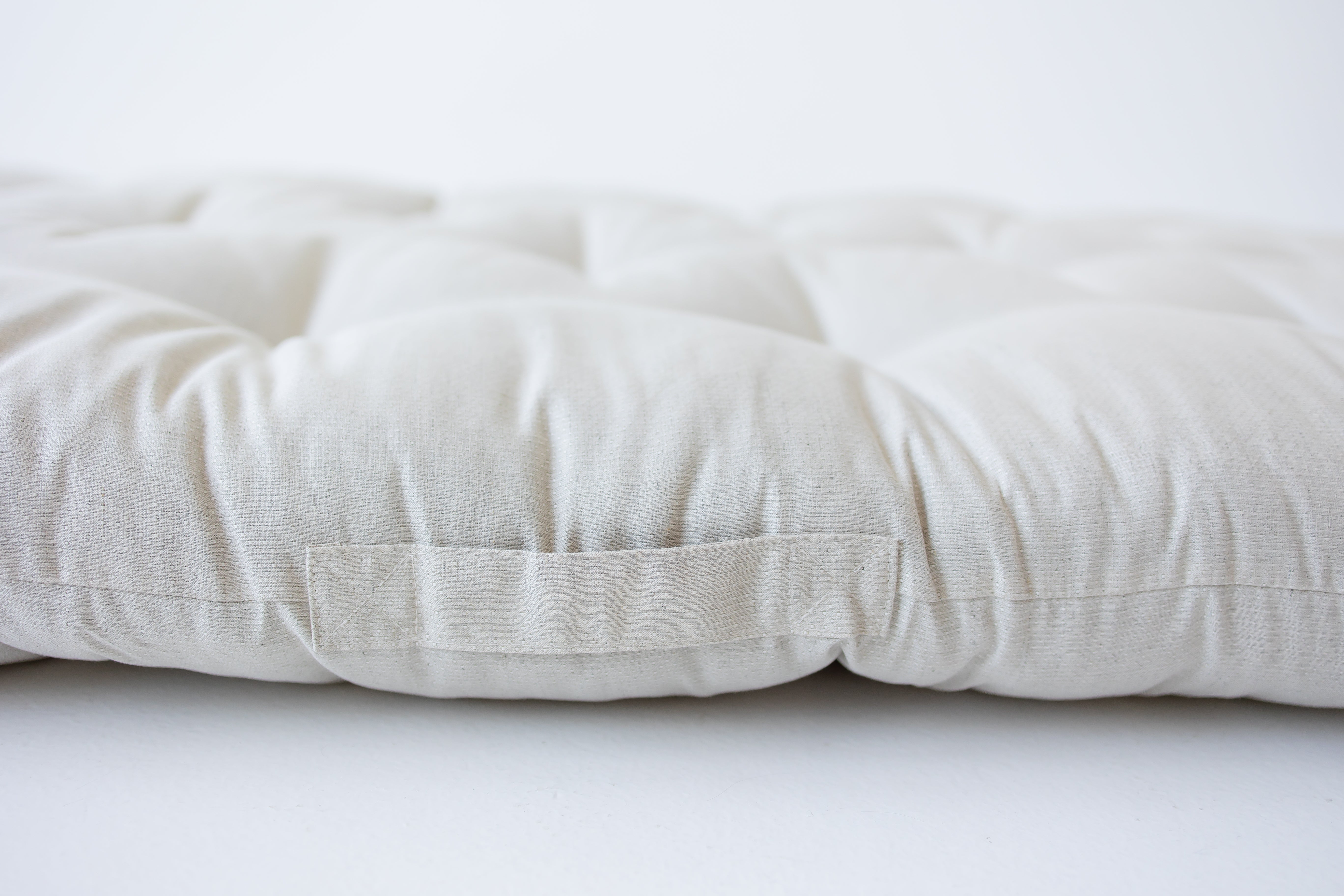 Hemp Shikibuton Mattress / Topper 3” thick Hemp fiber filling in Natural Hemp fabric / Hand made Eco-Friendly Floor Bedding Eco Living