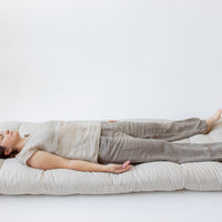 Hemp Shikibuton Mattress / Topper 3” thick Hemp fiber filling in Natural Hemp fabric / Hand made Eco-Friendly Floor Bedding Eco Living