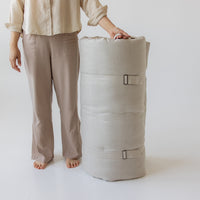 Hemp Shikibuton Mattress / Topper 3” thick Hemp fiber filling in Natural Hemp fabric / Hand made Eco-Friendly Floor Bedding Eco Living