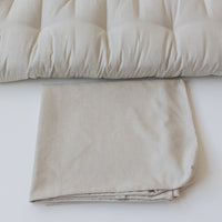 Removable Hemp Cover with Zipper for shikibuton mattress 3" thik / Natural Hemp Fabric / Custom size / Queen Full, Twin, King / Eco-friendly