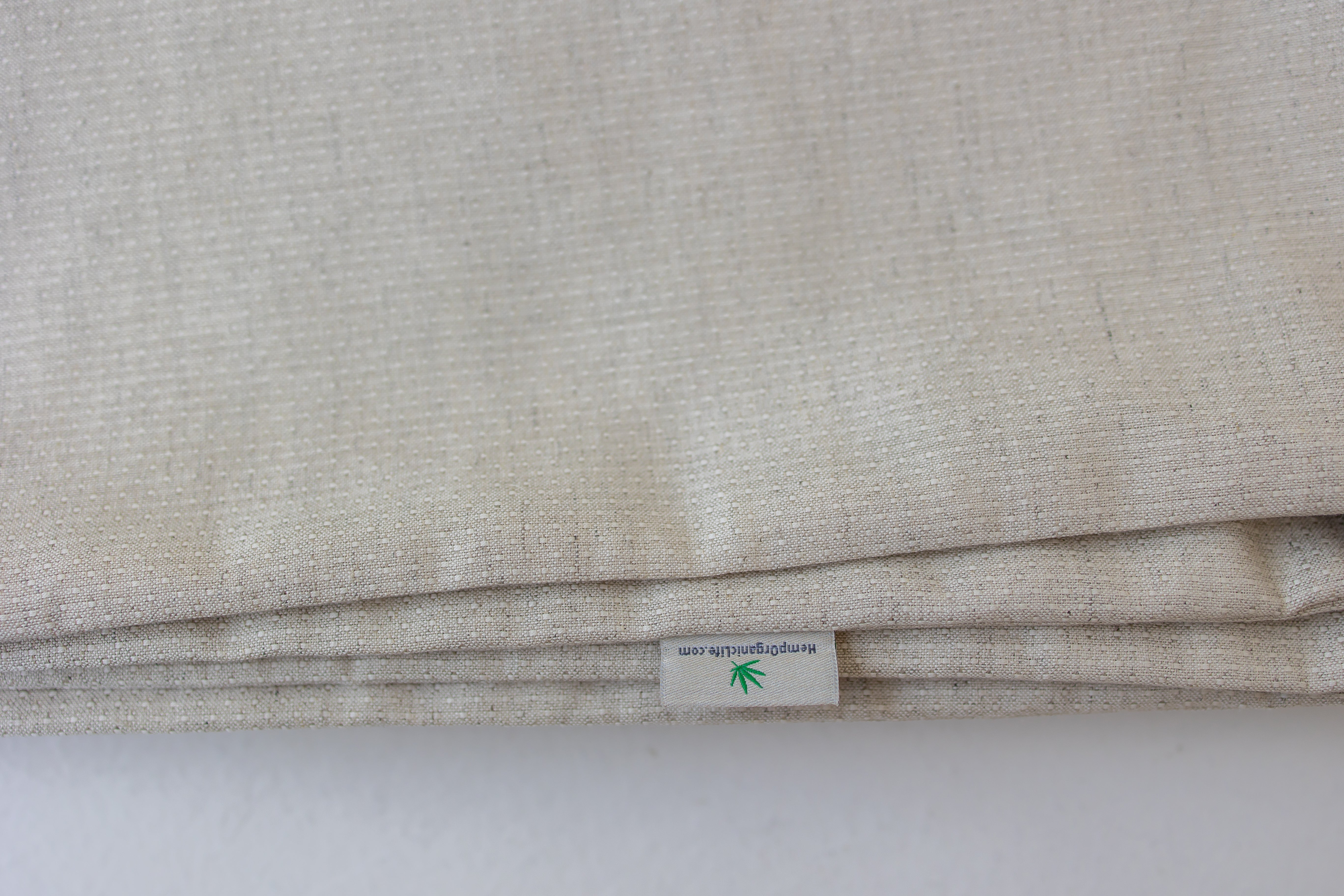 Removable Hemp Cover with Zipper for shikibuton mattress 3" thik / Natural Hemp Fabric / Custom size / Queen Full, Twin, King / Eco-friendly
