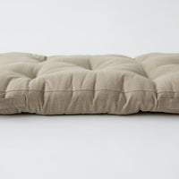 Hemp-filled Linen Shikibuton Mat organic Topper Futon with Hemp Fiber Filler inside in natural non-dyed Linen fabric 3” thickn Roll-up Bed