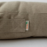 Hemp-filled Linen Shikibuton Mat organic Topper Futon with Hemp Fiber Filler inside in natural non-dyed Linen fabric 3” thickn Roll-up Bed