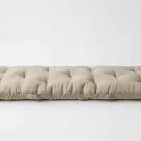 Hemp-filled Linen Shikibuton Mat organic Topper Futon with Hemp Fiber Filler inside in natural non-dyed Linen fabric 3” thickn Roll-up Bed