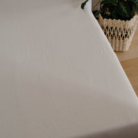 23.5" × 71" (60 × 180 cm) Crib Fitted Sheet to the depth of the futon 4" in Natural non-dyed Hemp fabric Fitted Sheets For Toddlers Kids Bed