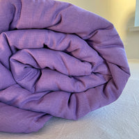 39" x 43" (100 x 110 cm) Lilac HEMP Linen Blanket Quilt Linen Fabric Filler Organic Hemp Fiber Eco friendly
