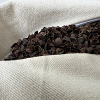 Hemp Linen Bolster filled organic Buckwheat hulls yoga pillow Meditation pillow natural non dyed Linen / Hemp fabric