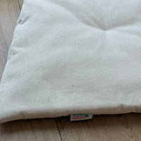 Hemp cotton seat Cushion for chair without ties filled organic hemp fiber in natural cotton fabric Chair Cushion Pillow seat
