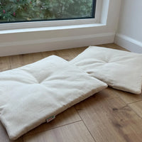 Hemp cotton seat Cushion for chair without ties filled organic hemp fiber in natural cotton fabric Chair Cushion Pillow seat