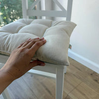 Hemp cotton seat Cushion for chair without ties filled organic hemp fiber in natural cotton fabric Chair Cushion Pillow seat Chair Cushion Pillow seat