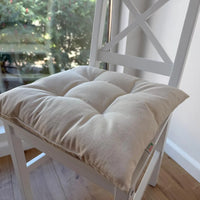 Hemp cotton seat Cushion for chair without ties filled organic hemp fiber in natural cotton fabric Chair Cushion Pillow seat Chair Cushion Pillow seat