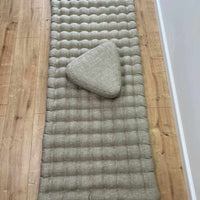 Triangular Linen floor cushion filled Buckwheat hulls /Organic Meditation cushion/ pillow seat/Meditation pillow for Yoga studio