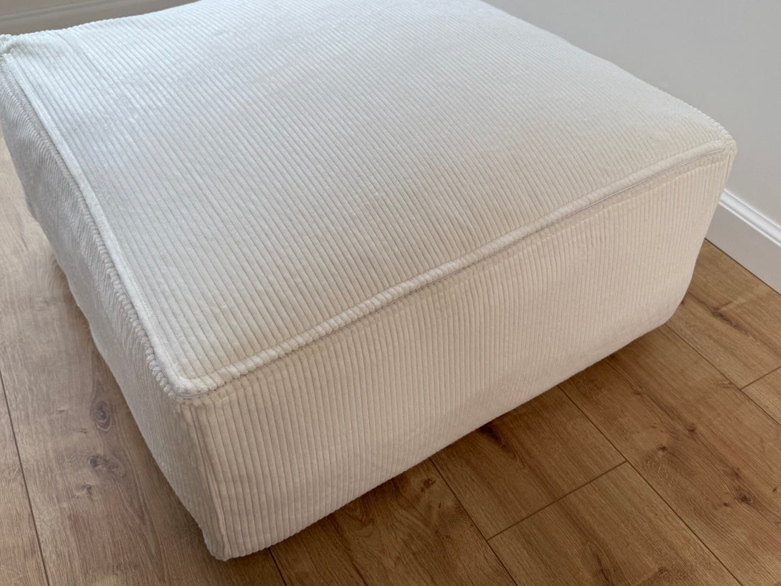24"x24" (60х60 cm) HEMP Floor Cushion Pouf filled organic Hemp Fiber with removable Cover settee ottoman Marogan