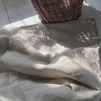 Organic Hemp Linen Blanket "Olive Beige" quilt Hemp Fiber Filler Linen Natural Fabric Full Queen King Twin Custom size
