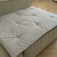 Natural Hemp filled Sofa Protector in cotton Stripe fabric for Dogs Cats Machine Washable Sofa & Couch Slipcovers Custom made sizes