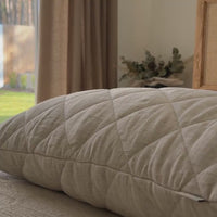 HEMP Pillow filled organic HEMP FIBER in Hemp fabric Hypoallergenic Bed Pillow Eco pillow