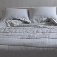 Unique Aloe Linen Hemp Blanket filled organic Hemp Fiber in aloe linen fabric Full Queen King Custom Size Hand Made off-white color